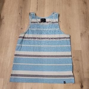 Shouthouse Blue Striped Tank Top Sz XXL